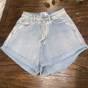 Princess Polly Shorts - Light Wash Denim